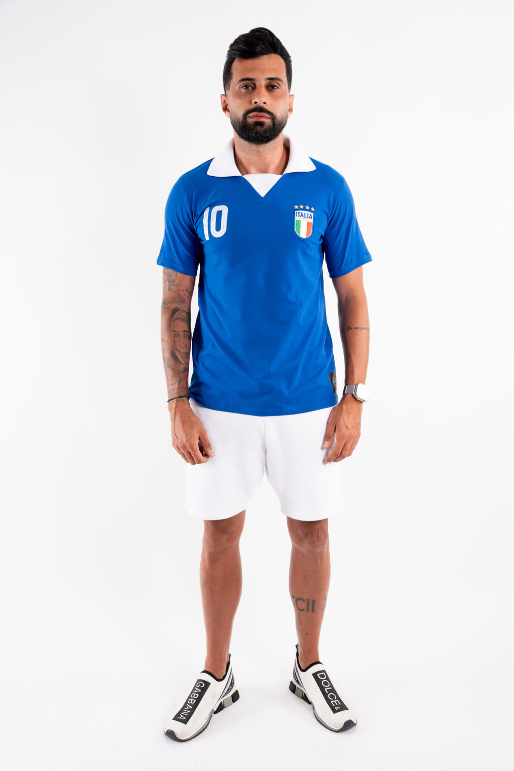 T-shirt Vintage Italy Azzuri - Blue