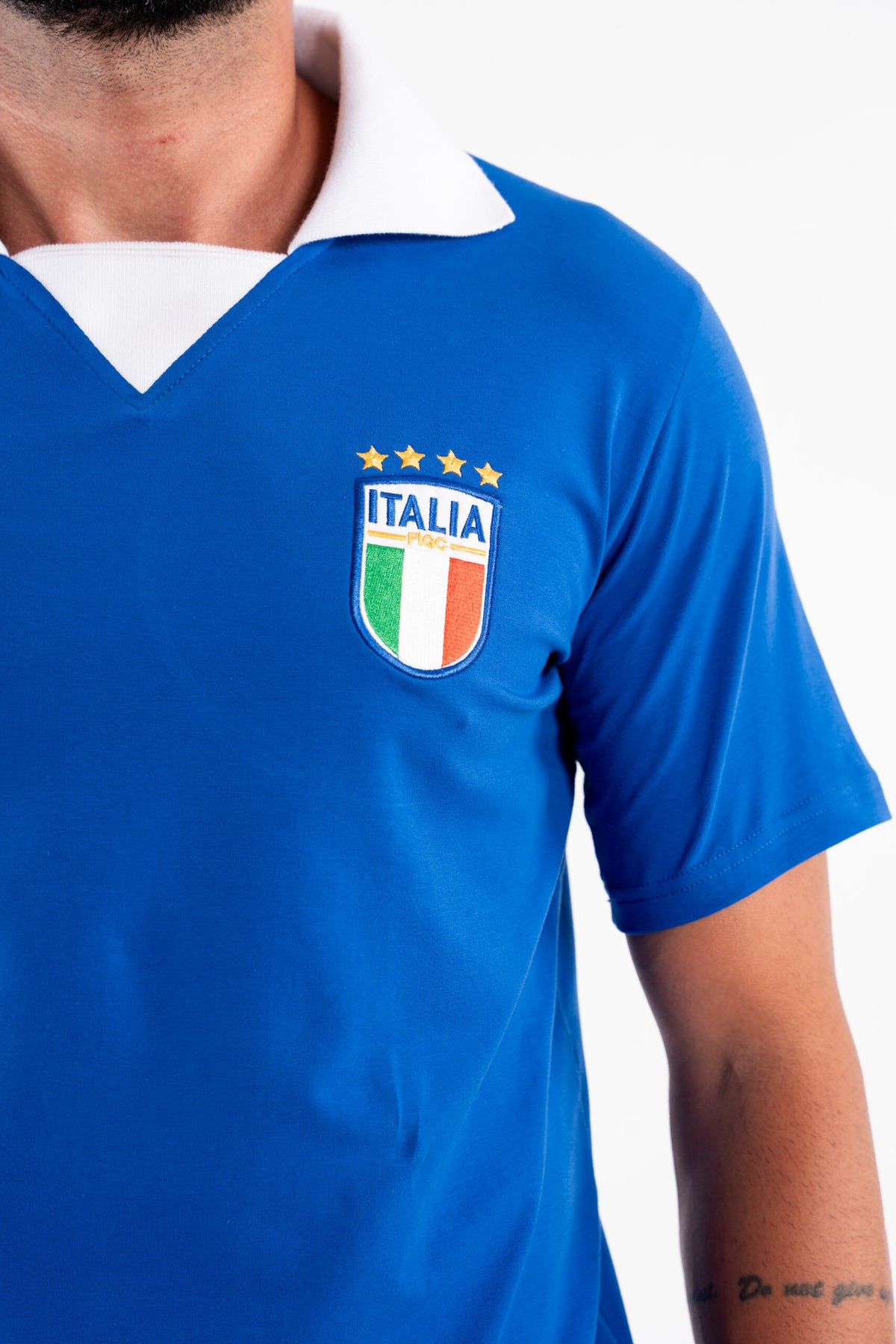 T-shirt Vintage Italy Azzuri - Blue