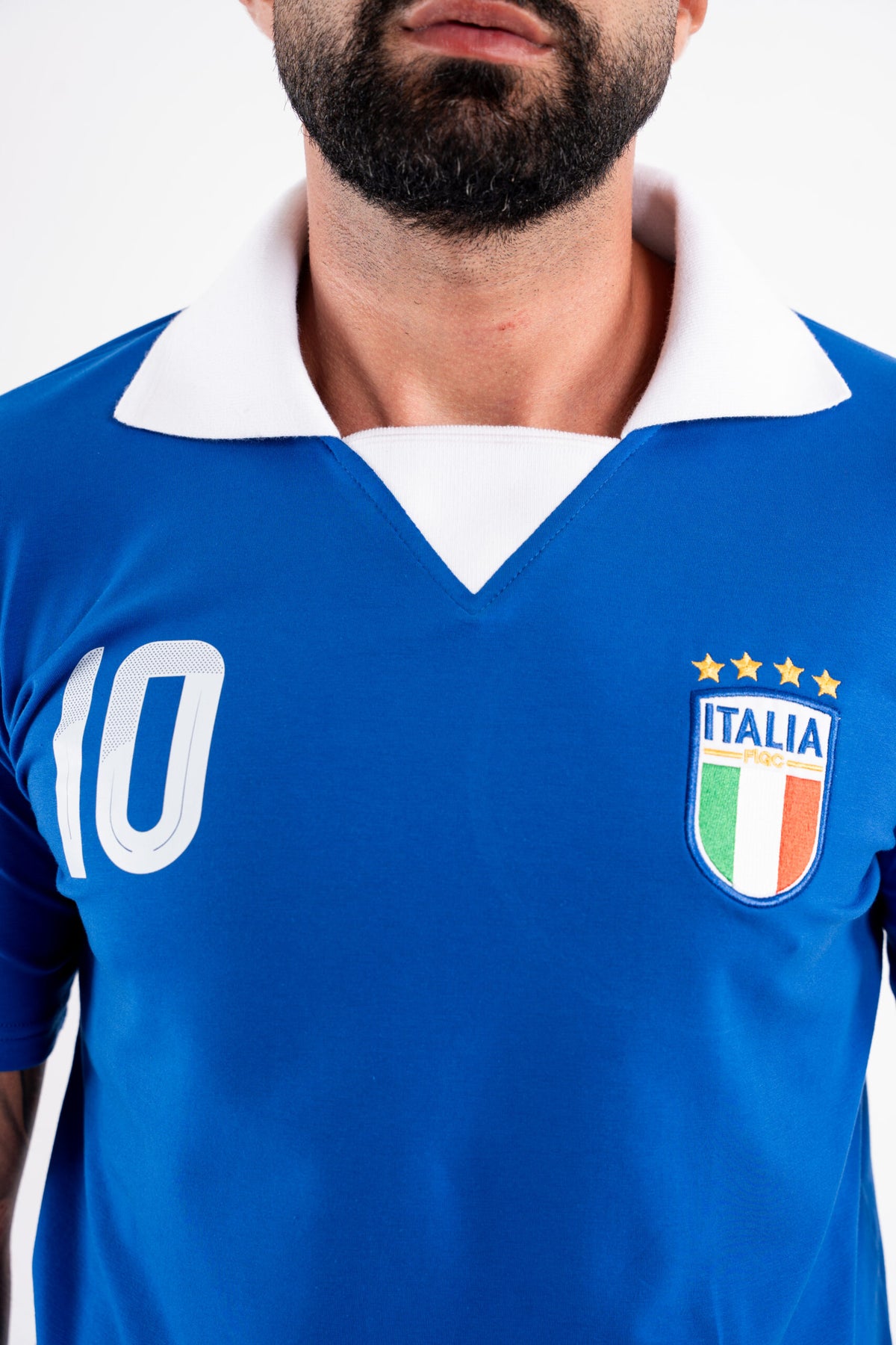 T-shirt Vintage Italy Azzuri - Blue