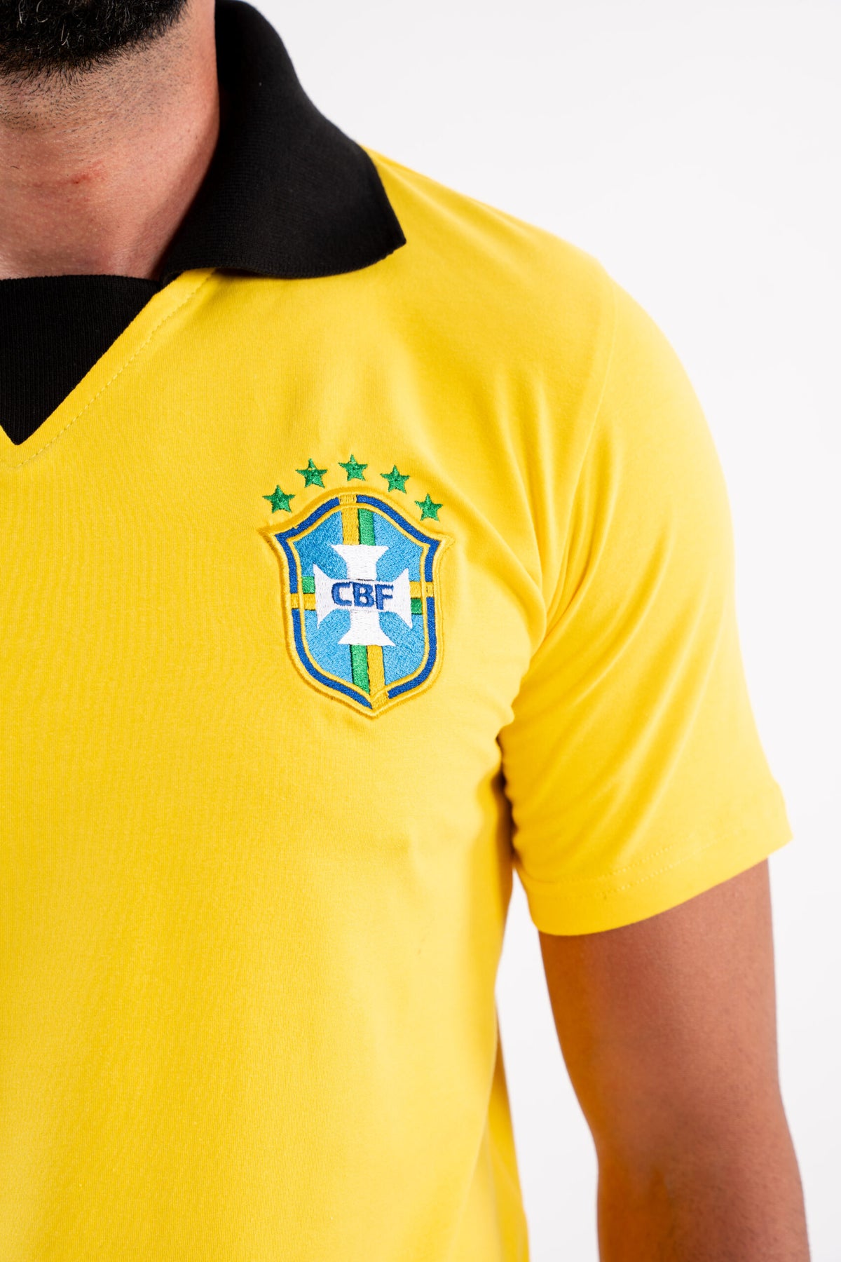 T-shirt Vintage Brazil A Selecao - Yellow