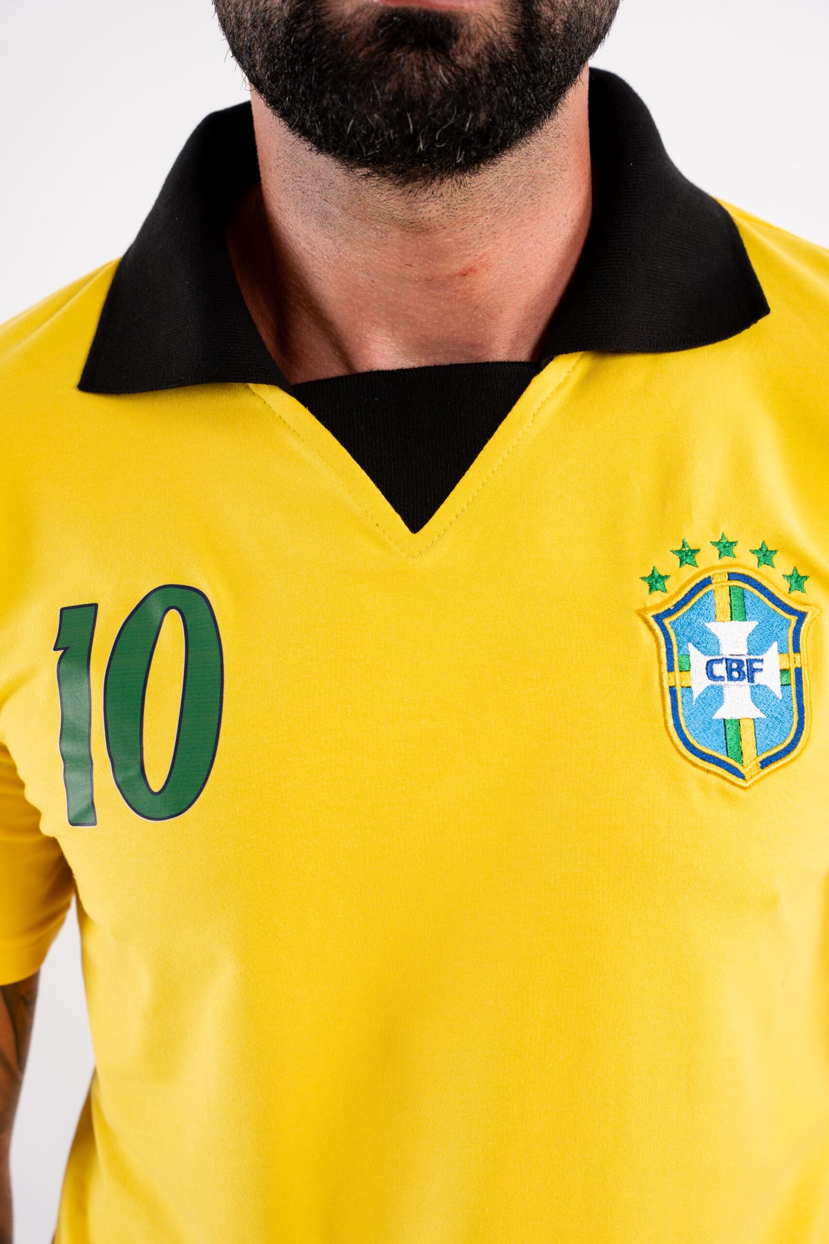 T-shirt Vintage Brazil A Selecao - Yellow
