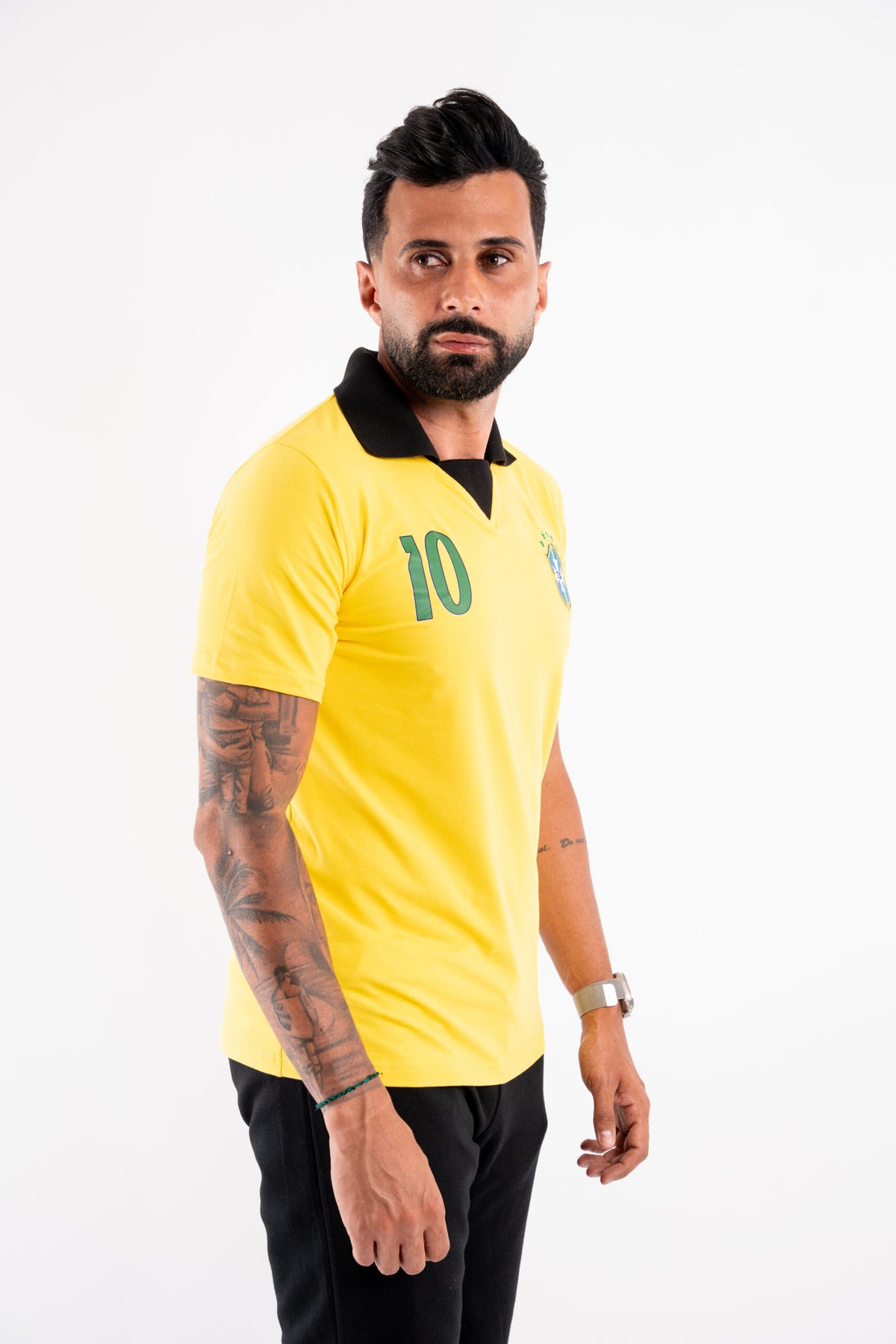 T-shirt Vintage Brazil A Selecao - Yellow