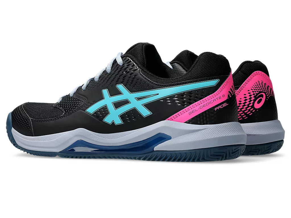 Asics Shoes Gel Dedicate 8 Padel - Black/Energy Aqua