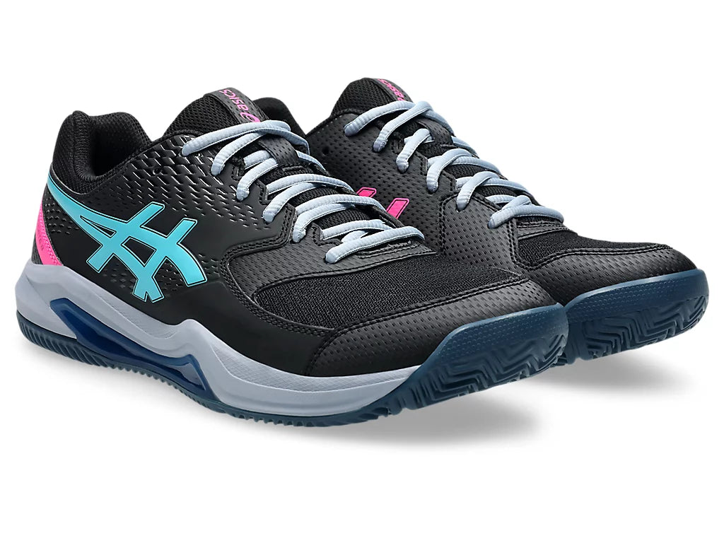 Asics Shoes Gel Dedicate 8 Padel - Black/Energy Aqua