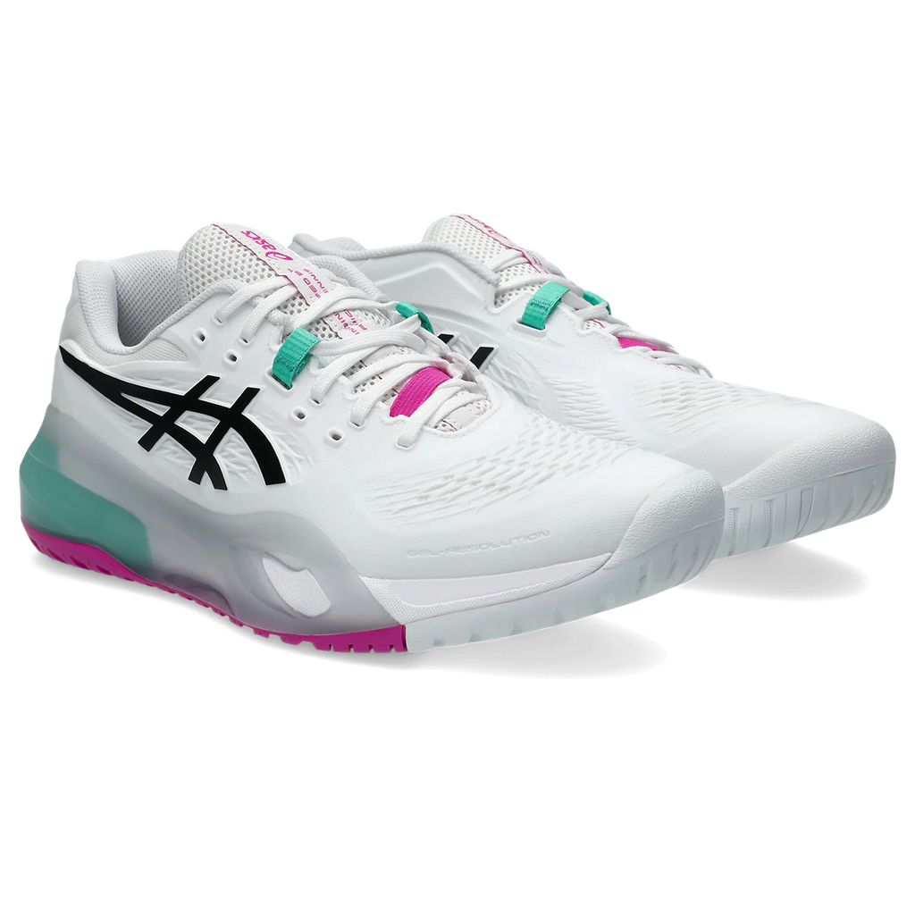Asics Shoes Gel Resolution X - White / Aurora Green