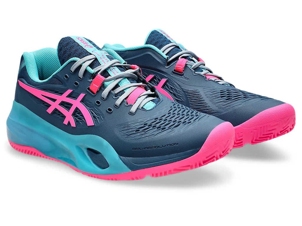 Asics Shoes Gel Resolution X Padel - Mako Blue/Hot Pink