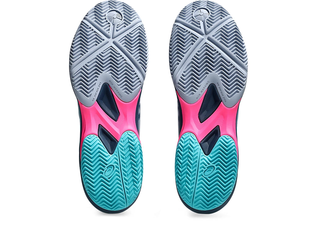 Asics Shoes Game FF Padel - Grey Blue/ Energy Aqua