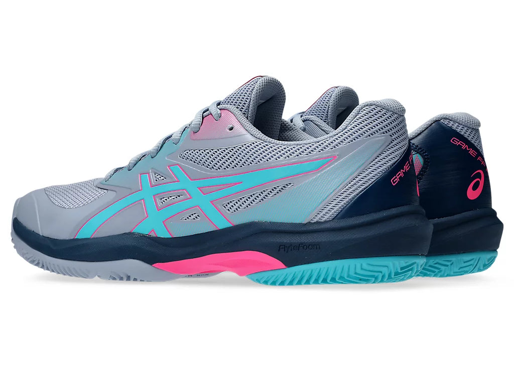 Asics Shoes Game FF Padel - Grey Blue/ Energy Aqua