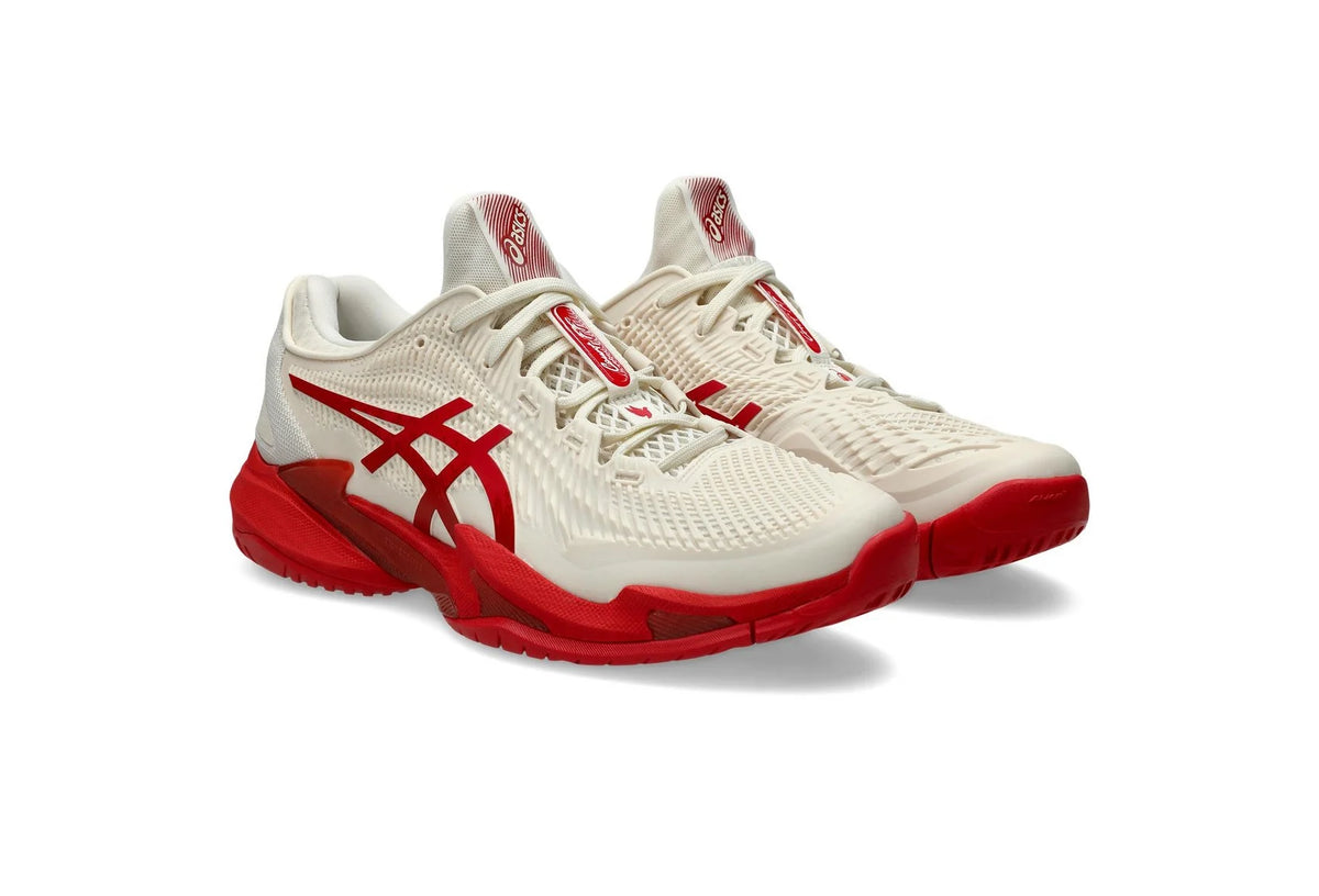 Asics Shoes Court FF 3 Novak - Cream / Classic Red