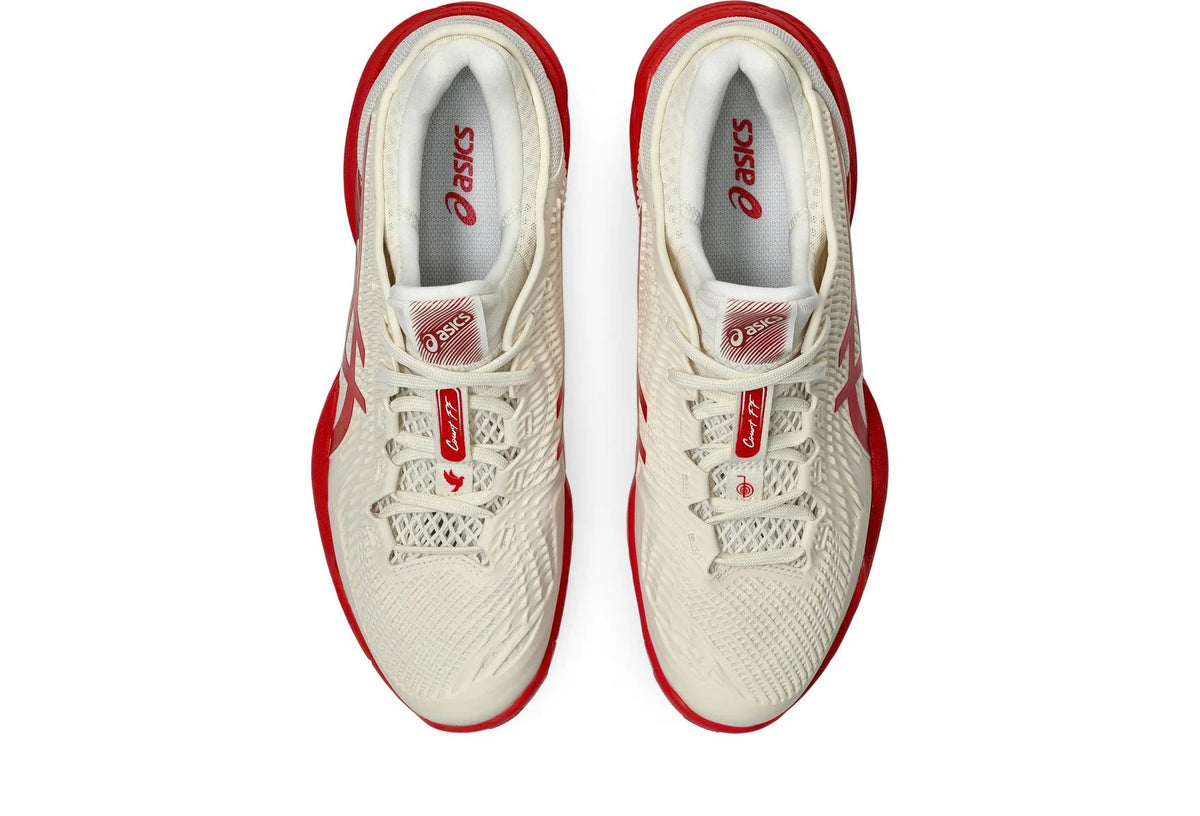 Asics Shoes Court FF 3 Novak - Cream / Classic Red