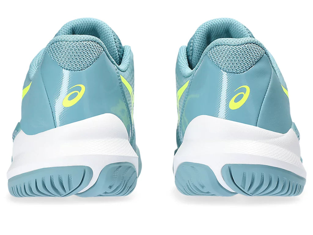 Asics Shoes Gel Challenger 14 Clay - Grey Blue/Safety Yellow