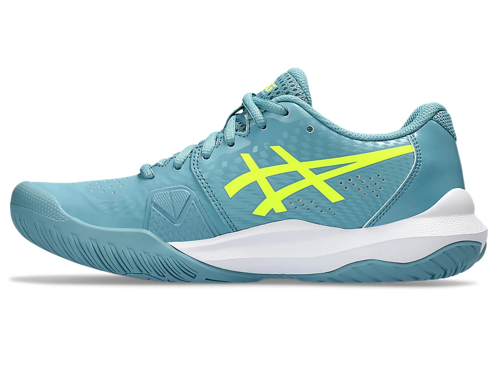 Asics Shoes Gel Challenger 14 Clay - Grey Blue/Safety Yellow