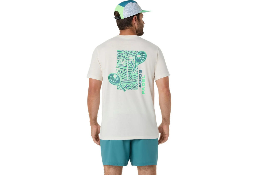 Asics T-Shirt Padel Court Graphic SS - Cream