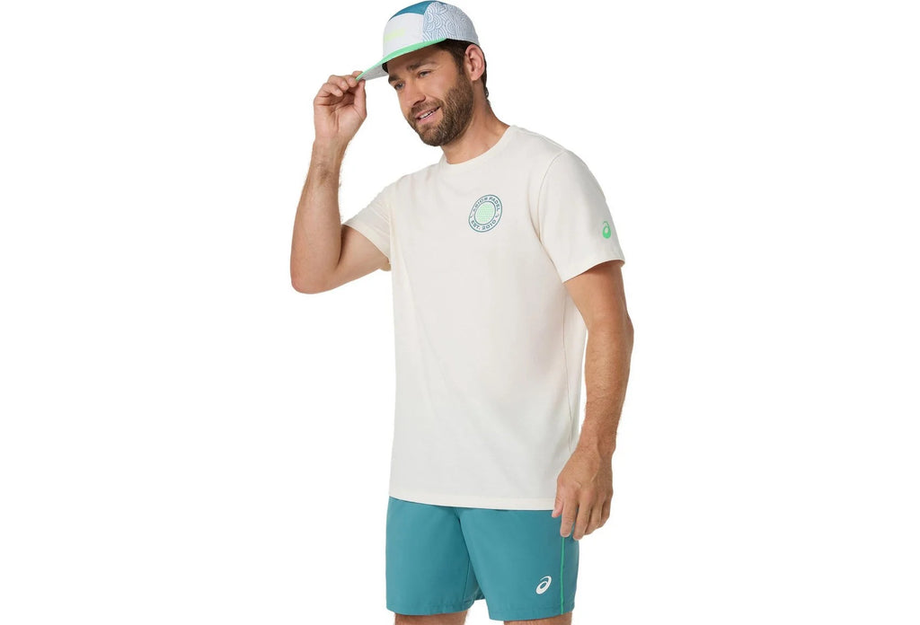 Asics T-Shirt Padel Court Graphic SS - Cream