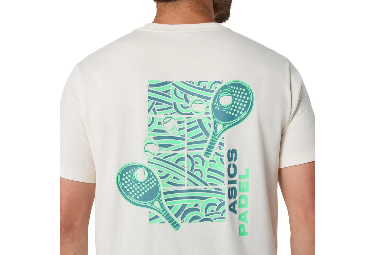 Asics T-Shirt Padel Court Graphic SS - Cream