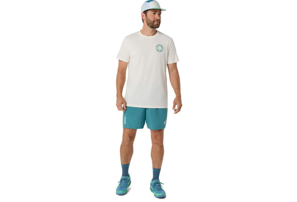 Asics T-Shirt Padel Court Graphic SS - Cream