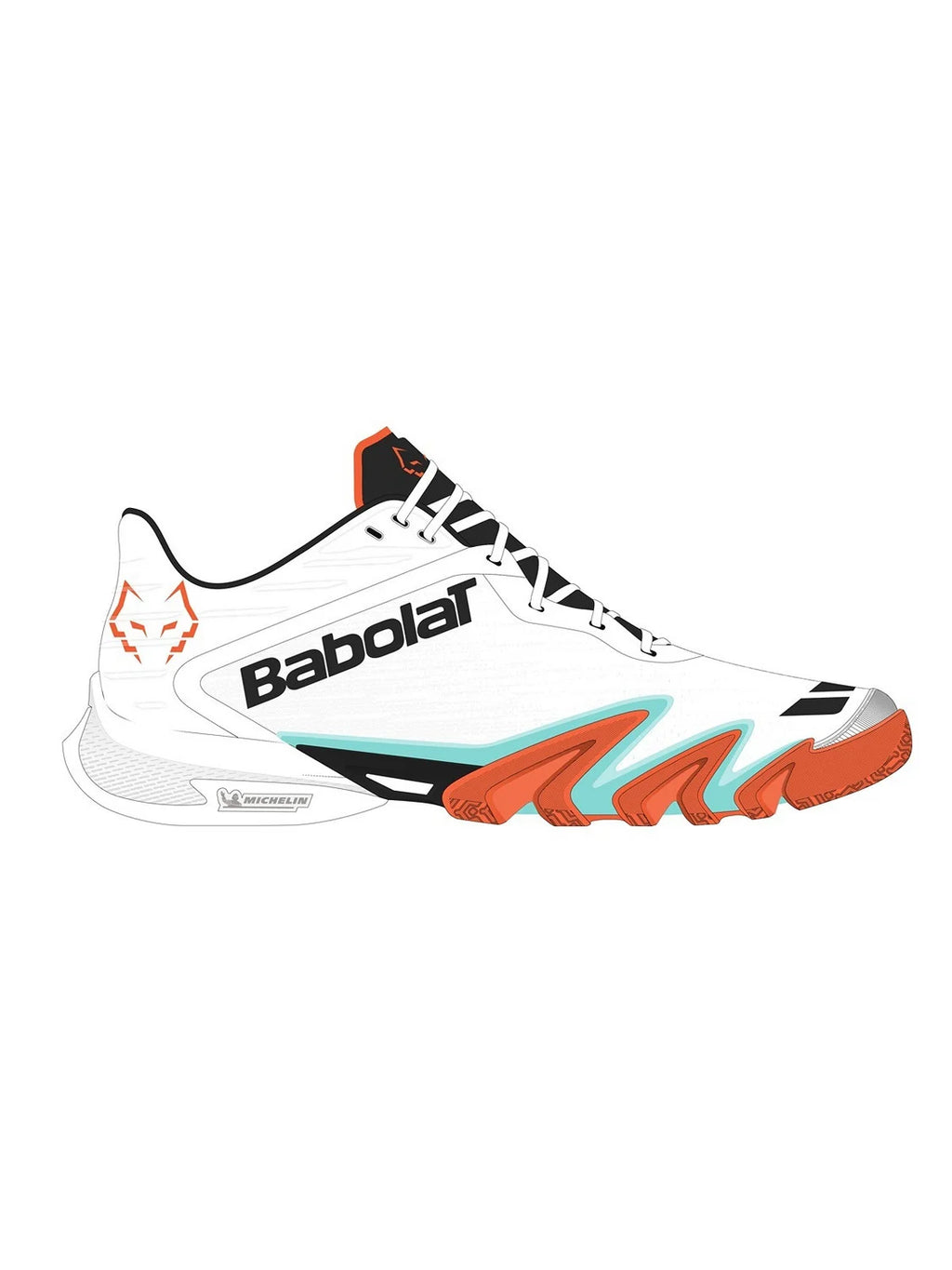 Babolat Shoes Jet Premura 3 by Juan Lebron - White/Orange
