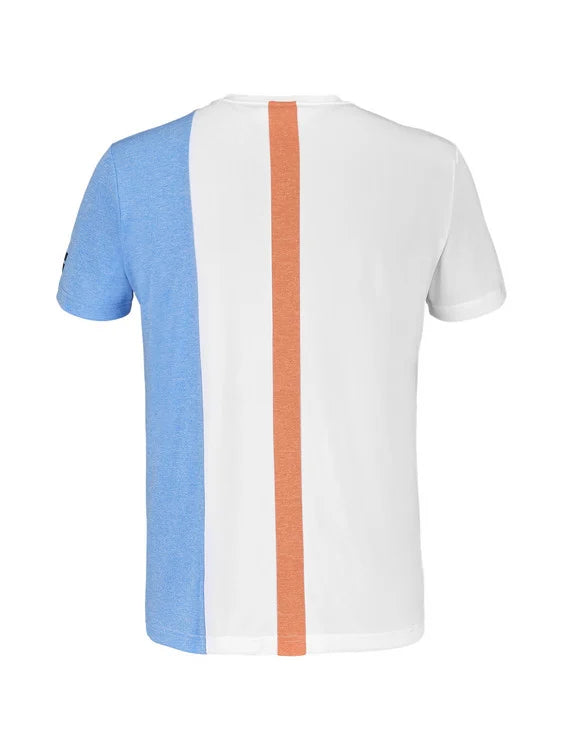 Babolat T-shirt Play Crew Neck Tee - White/Blithe Blue