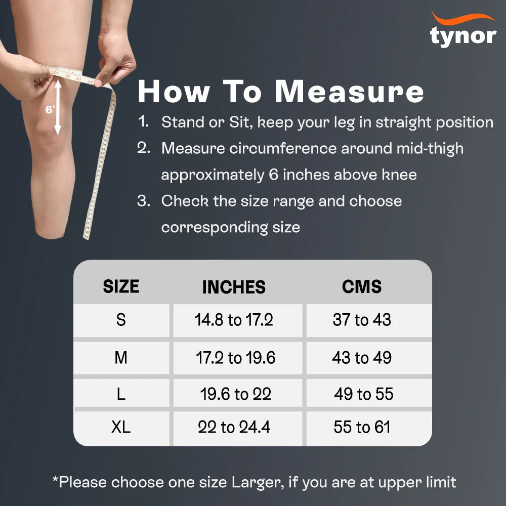 Thigh Support Air Pro - Black/Orange