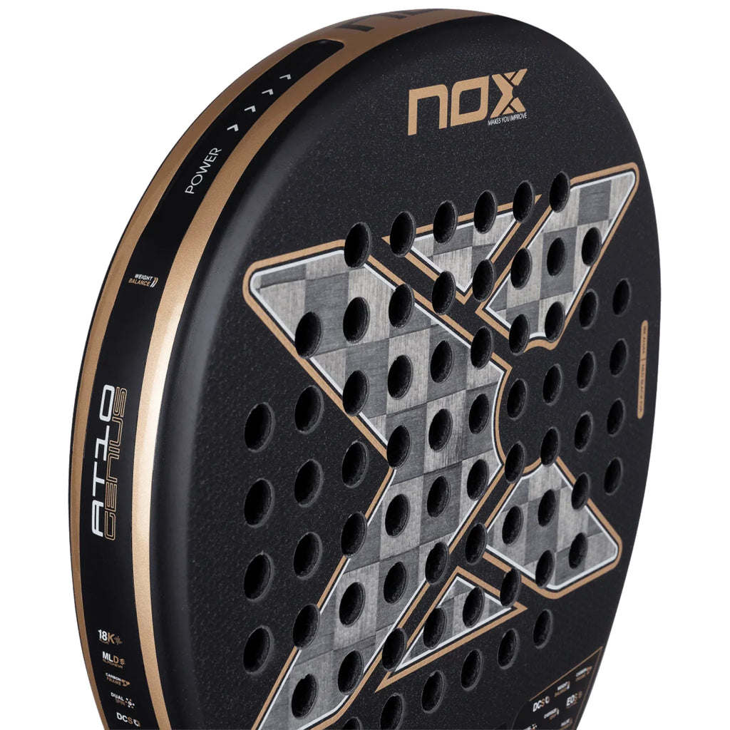 Nox AT10 Luxury Genius 18K Alum 2026 by Agustin Tapia - Padel Racket