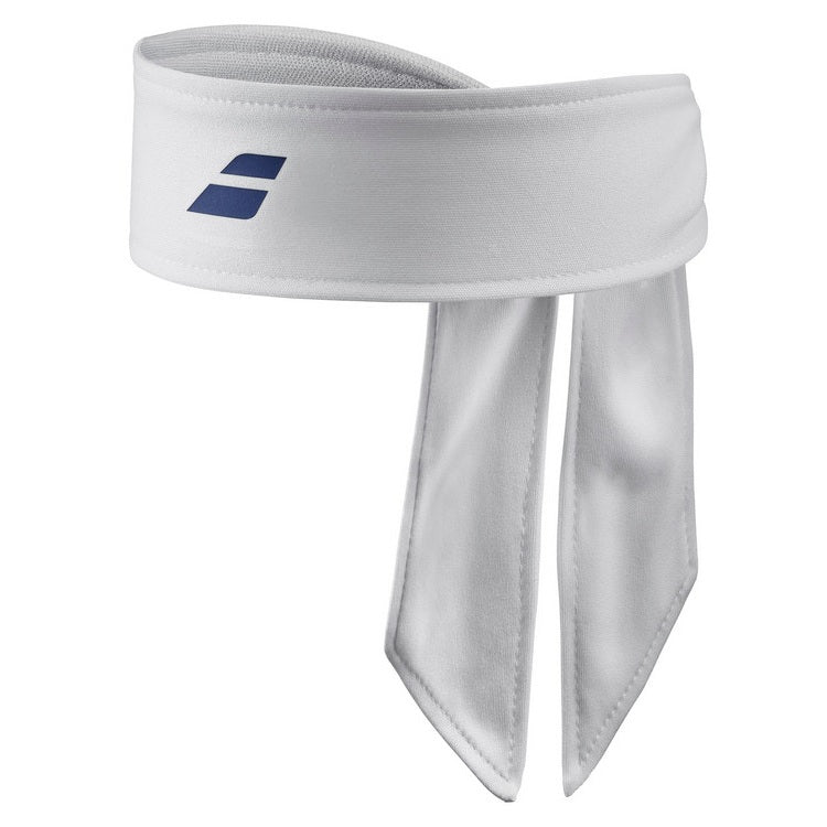 Babolat Tie Headband - White/Blue