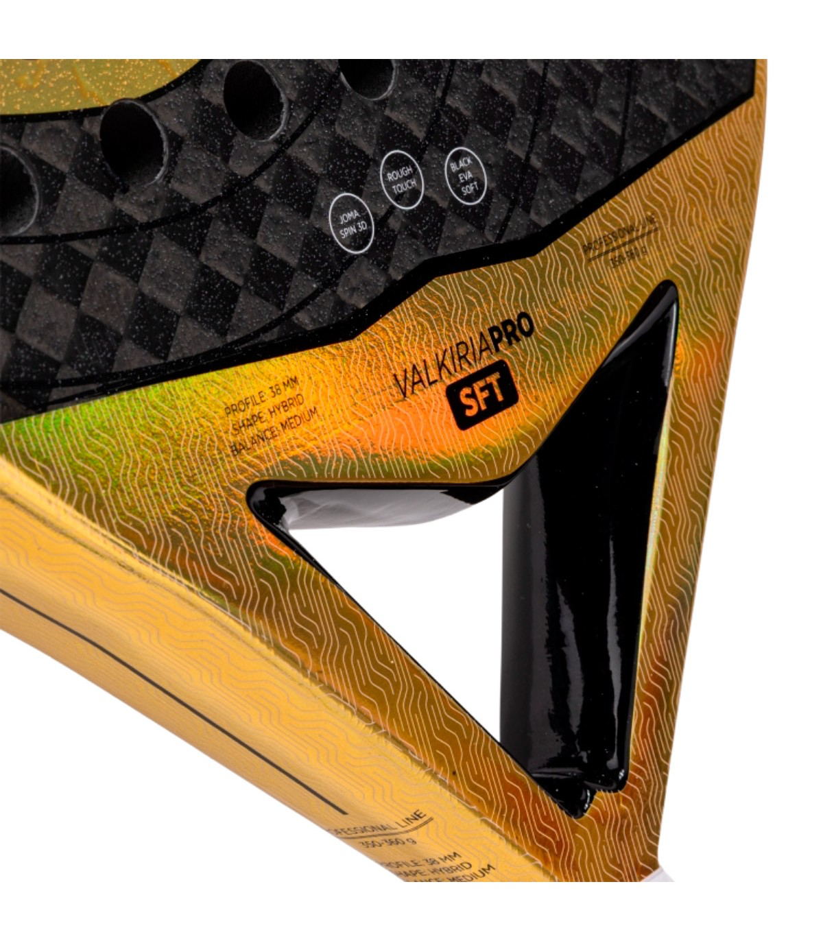 Joma Valkiria Pro SFT - Black - Padel Racket