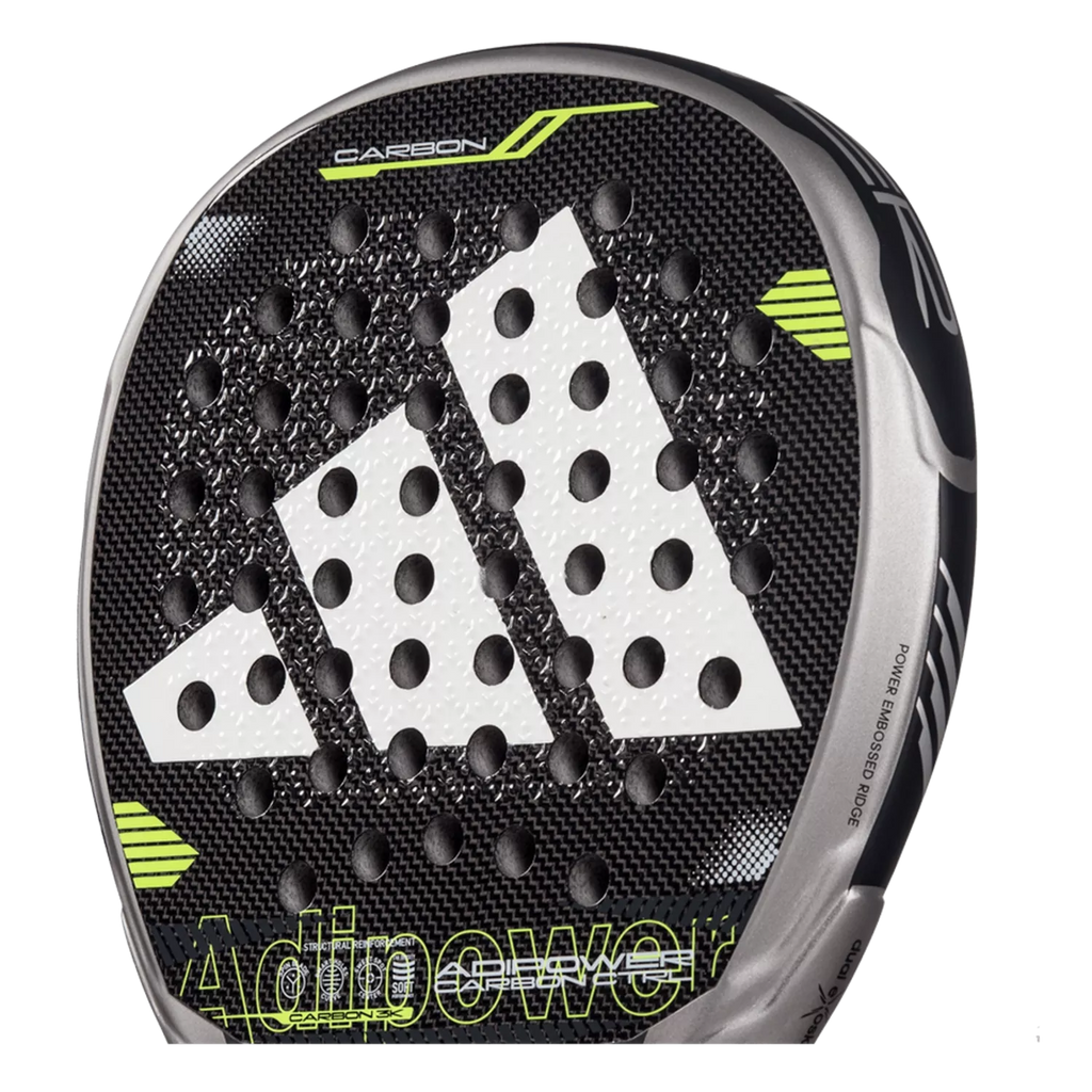 Adidas Adipower Carbon Ctrl - Silver/Lime - Padel Racket
