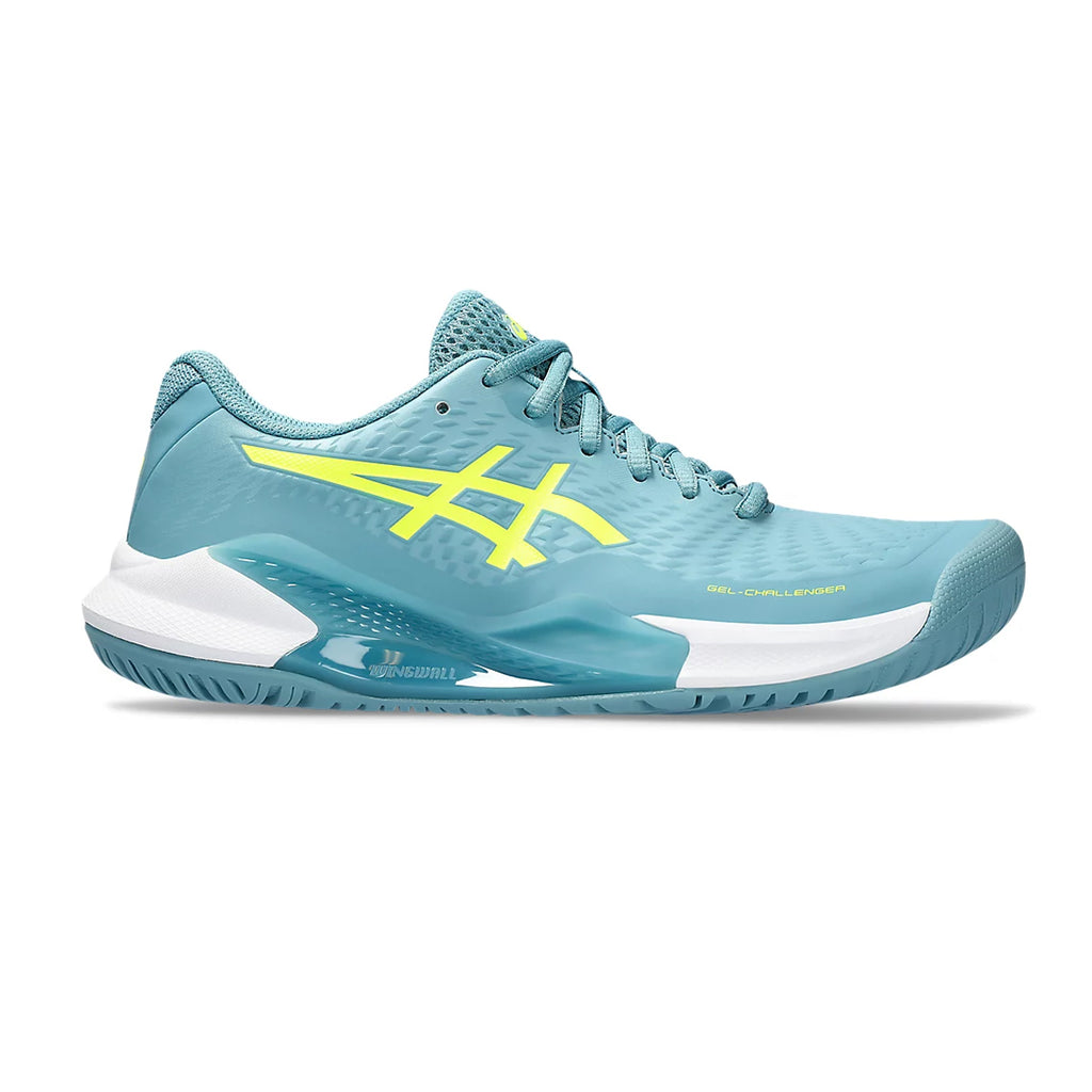 Asics Shoes Gel Challenger 14 Clay - Grey Blue/Safety Yellow