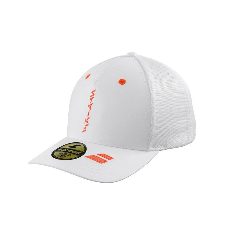 Babolat Curve Trucker Cap - White/Strike Red