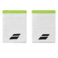 Babolat Wristband Logo Jumbo - White/Green