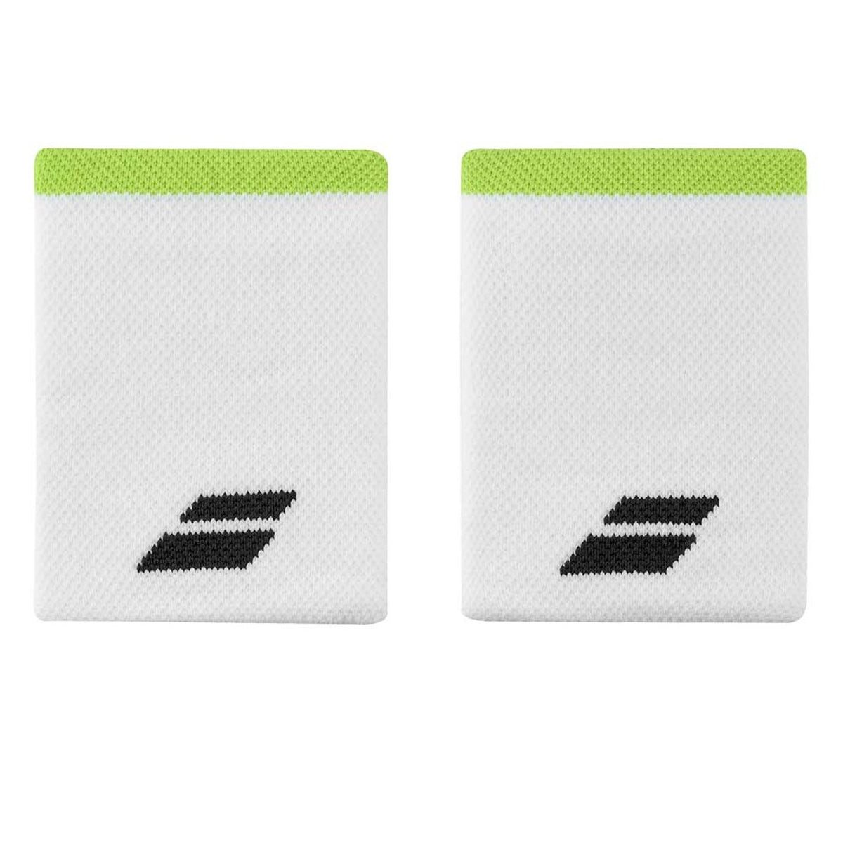 Babolat Wristband Logo Jumbo - White/Green