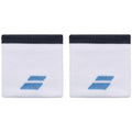 Babolat Wristband Logo - White/Drive Blue