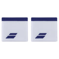 Babolat Wristband Logo - White/Navy Blue