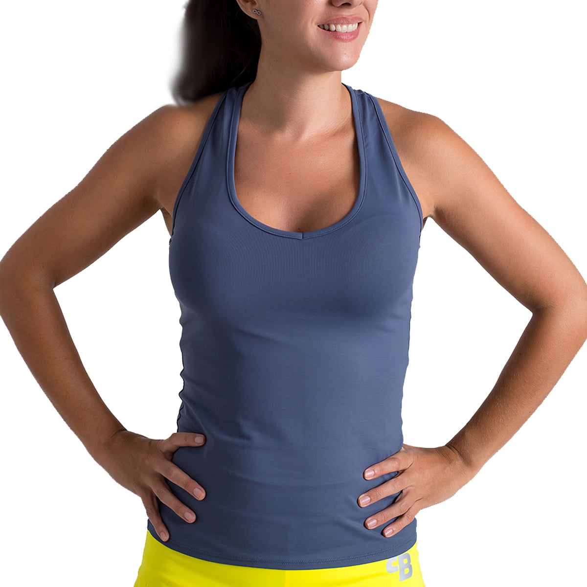 Belen Berbel T-shirt Basic - Denim Grey