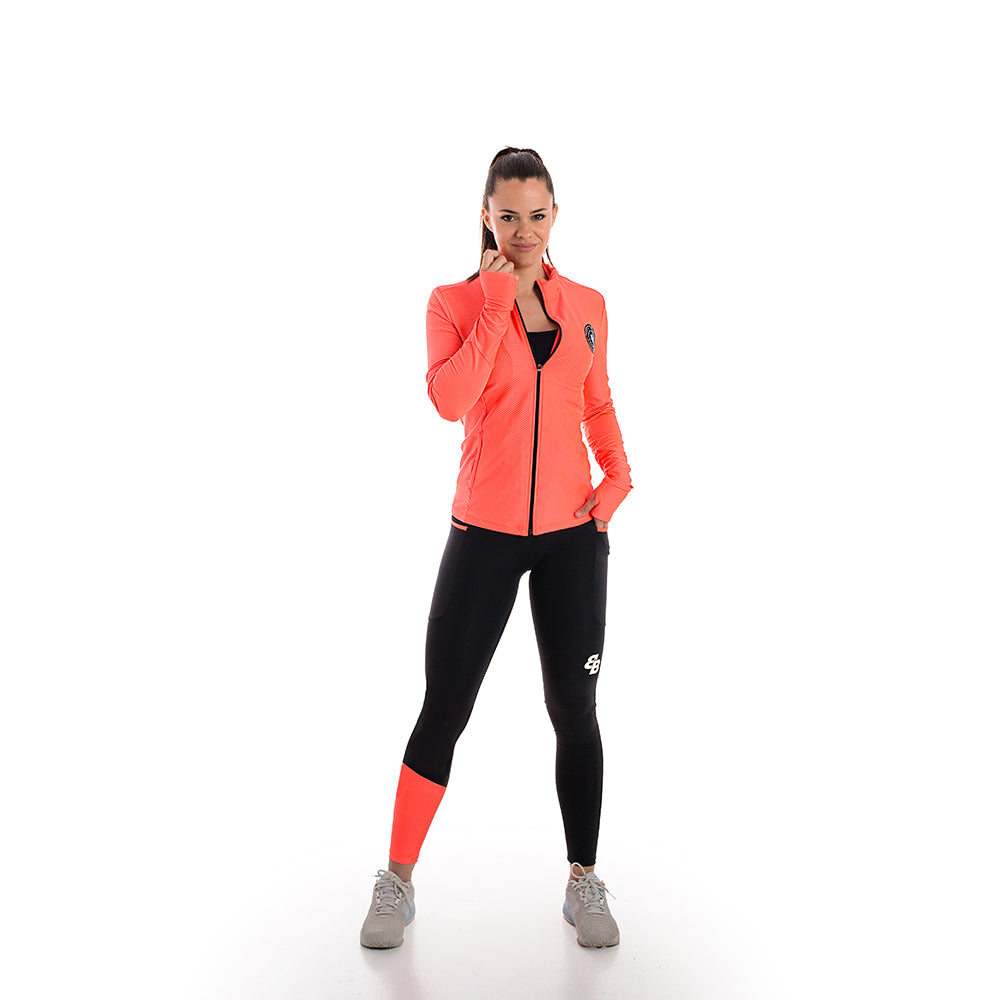Belen Berbel Leggins Oasis - Black/Coral