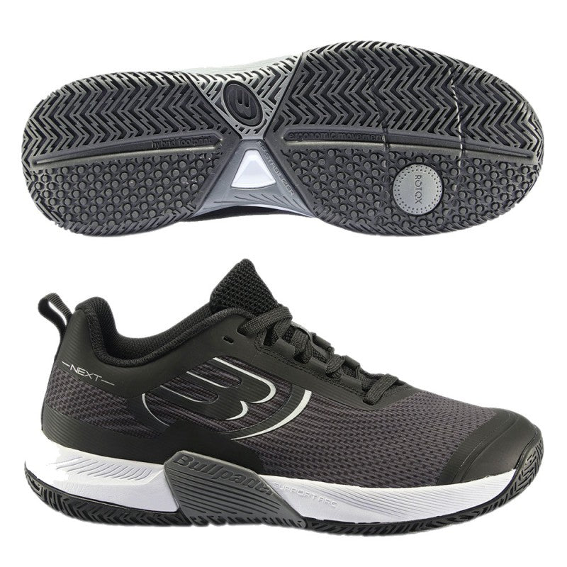 Bullpadel Shoes Next Hybrid PRO 22I - Black/Dark Grey