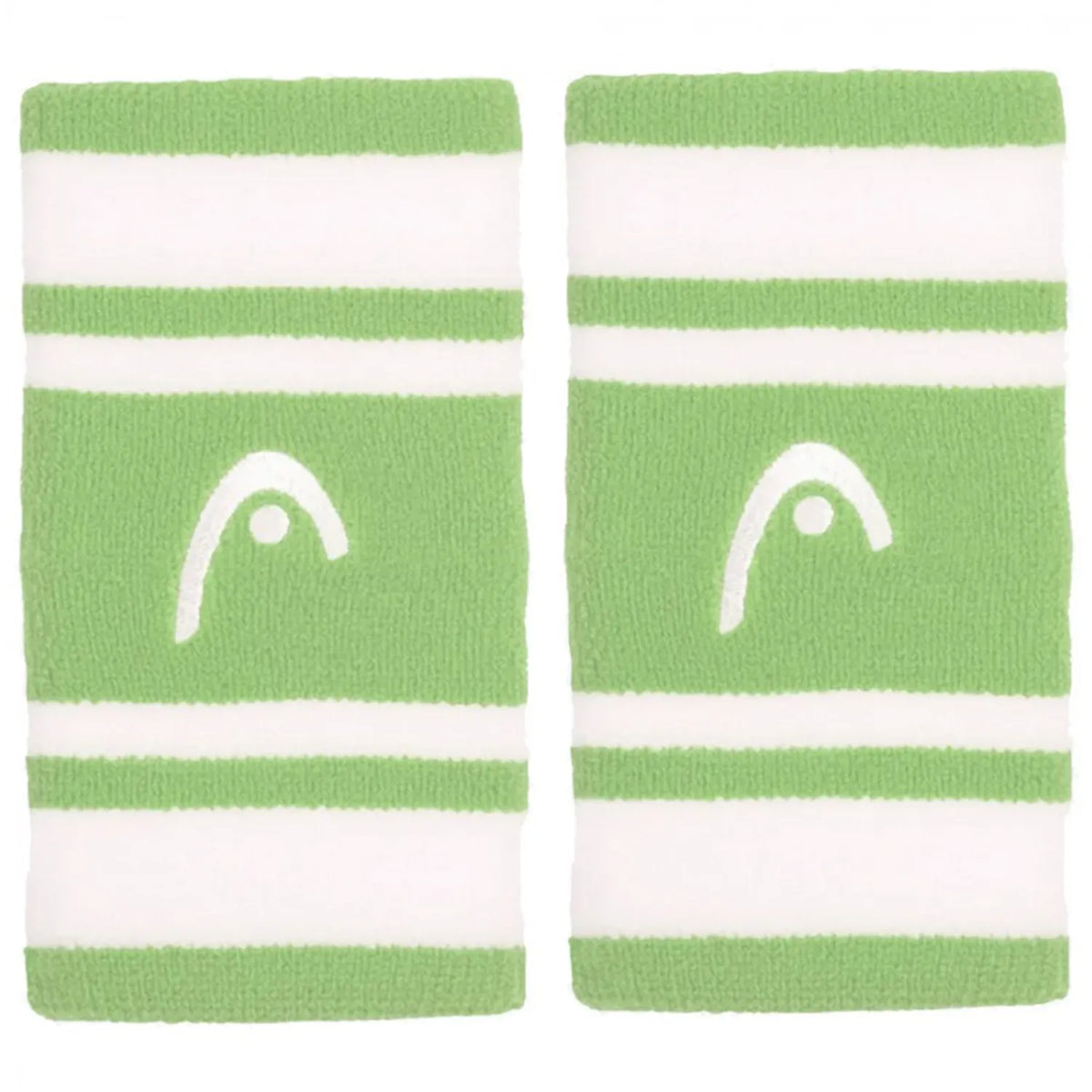 Head Wristband 5 - Celery Green / White
