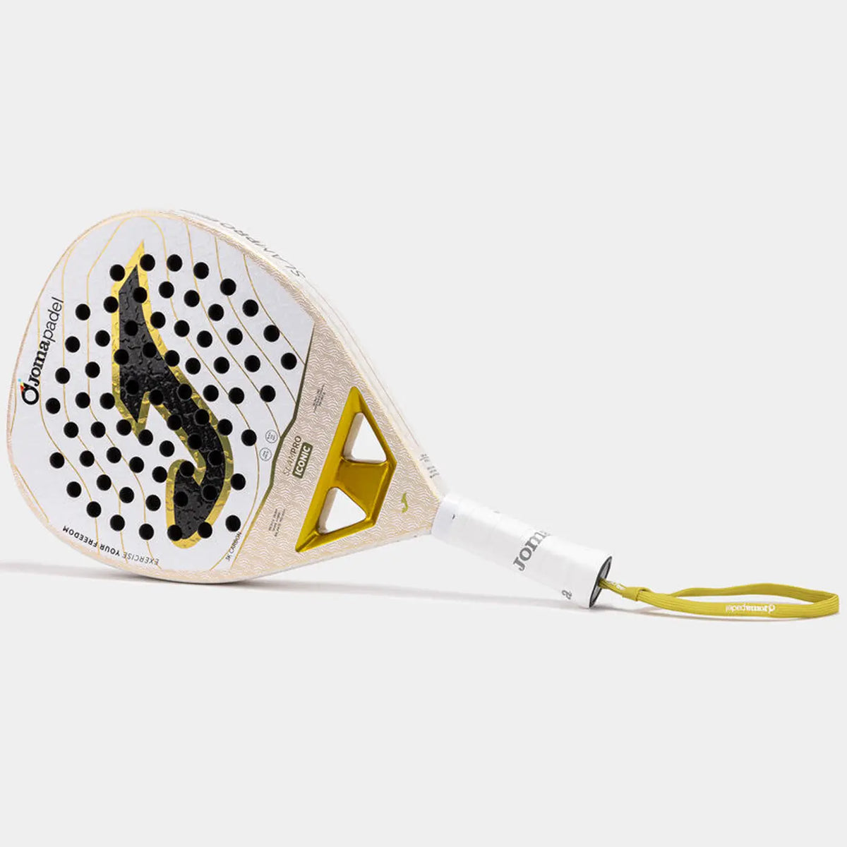 Joma Slam Pro Iconic 2026 - White/Gold - Padel Racket