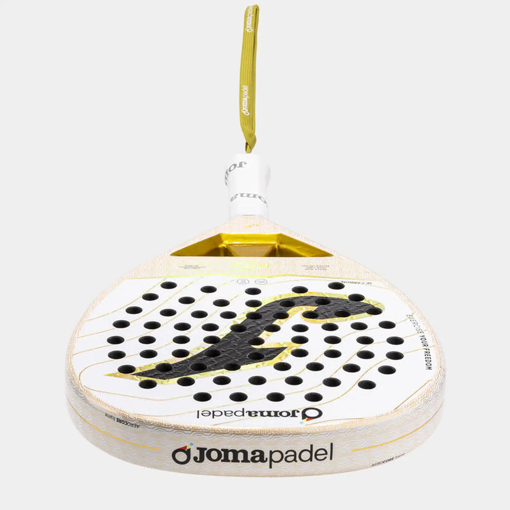Joma Slam Pro Iconic 2026 - White/Gold - Padel Racket