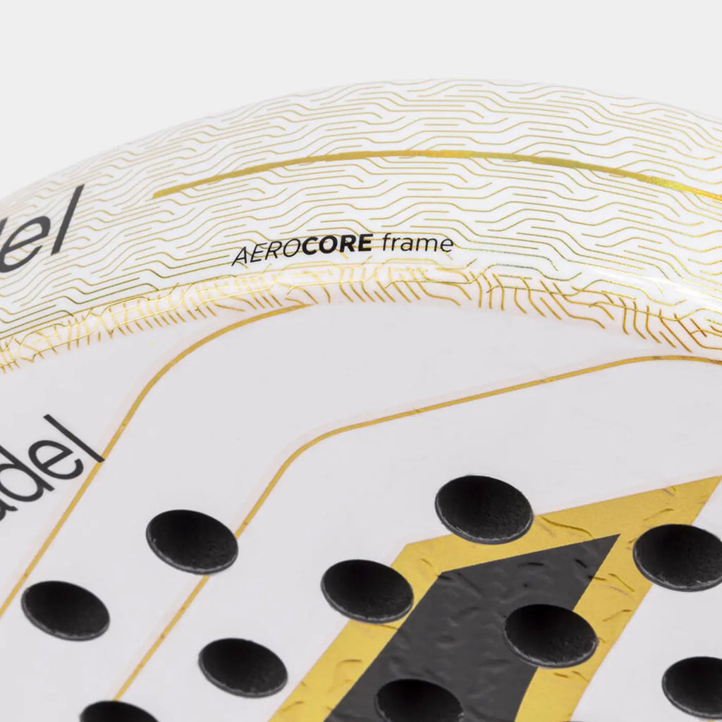 Joma Slam Pro Iconic 2026 - White/Gold - Padel Racket