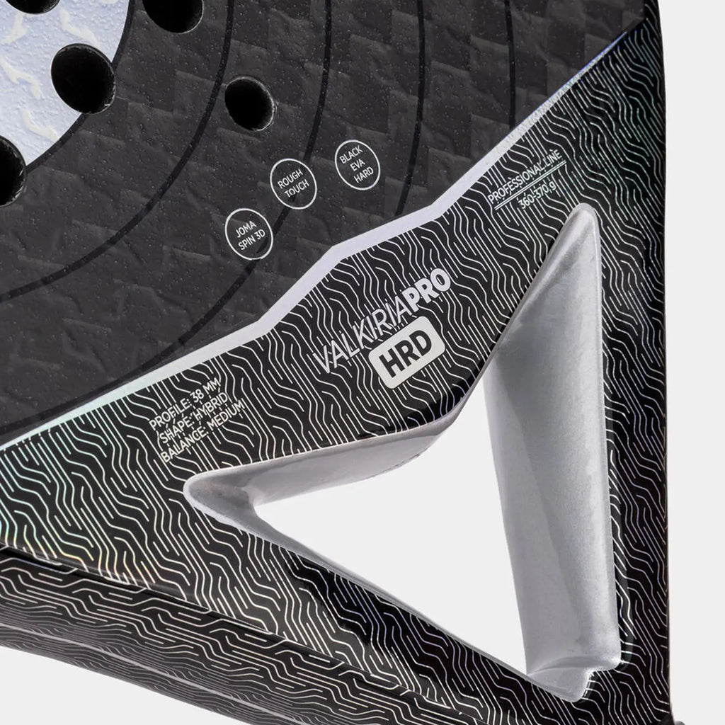 Joma Valkiria Pro HRD 2026 - Black/Grey - Padel Racket
