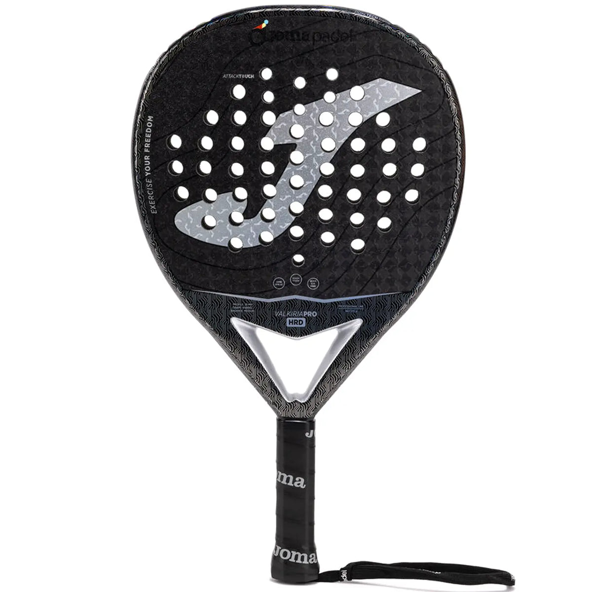 Joma Valkiria Pro HRD 2026 - Black/Grey - Padel Racket