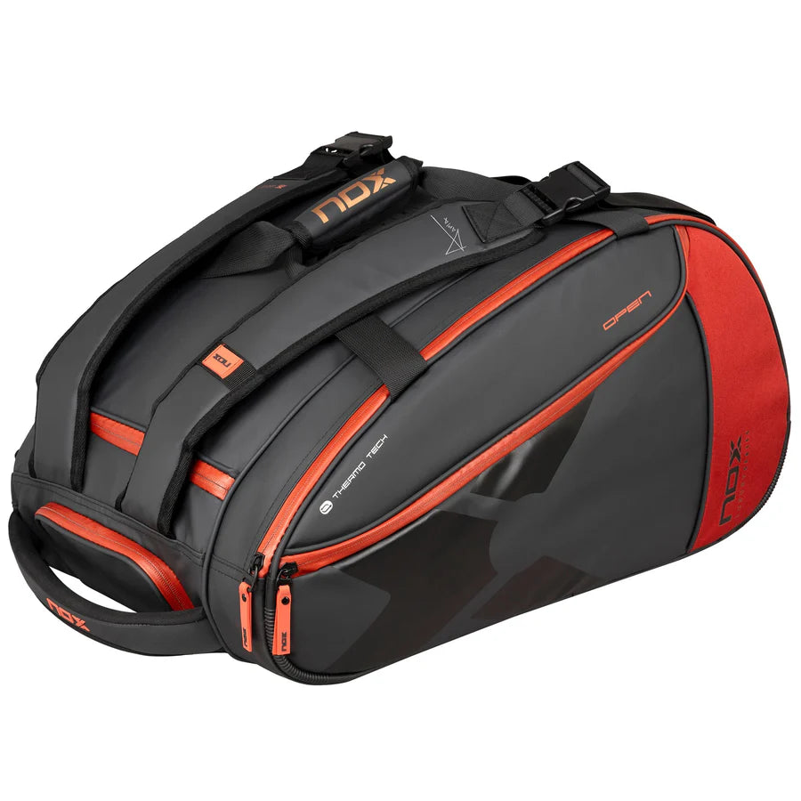 Nox Luxury Open Series Padel Bag - Black/Red