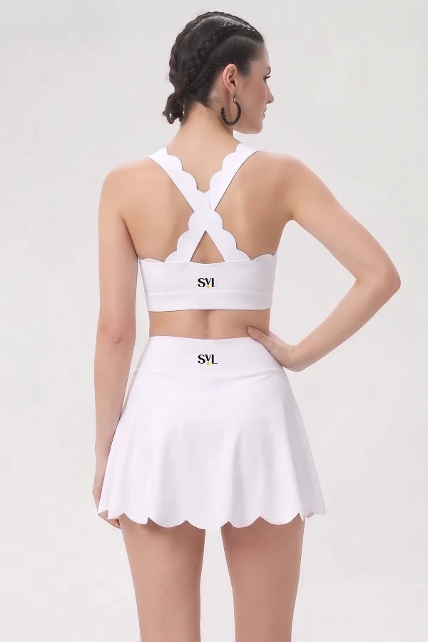 SVL Lea Skirt - White