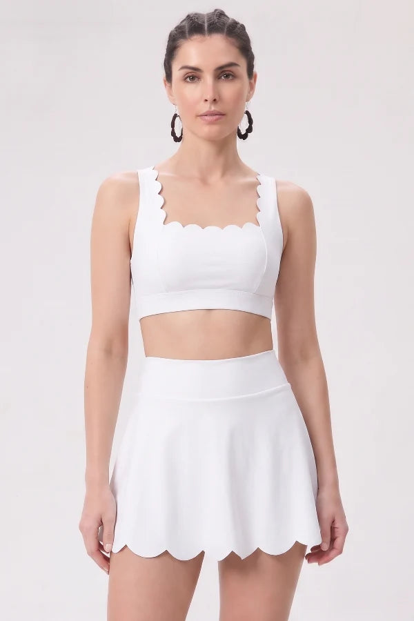 SVL Lea Skirt - White