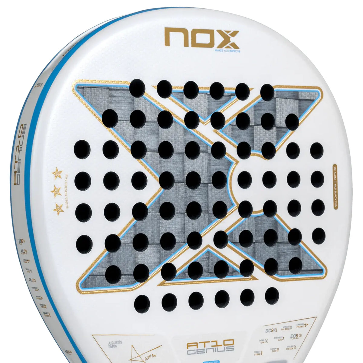 Nox AT10 Genius 18K Alum Argentina by Agustin Tapia - Padel Racket