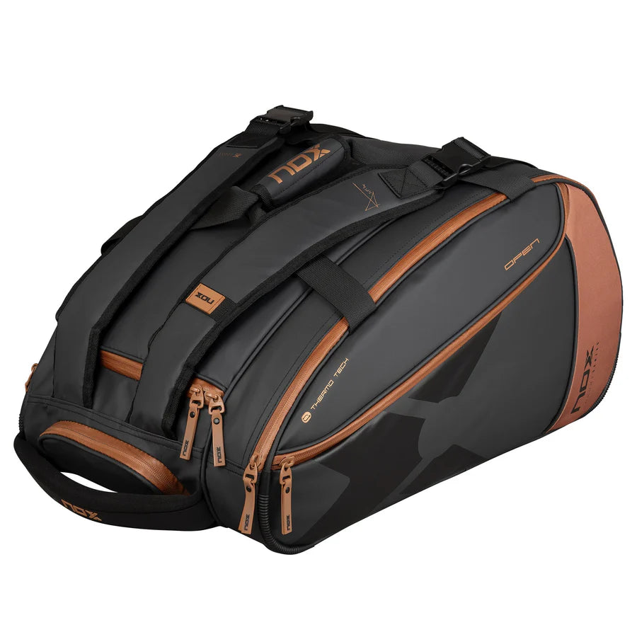 Nox Luxury Open Series Padel Bag - Black/Brown