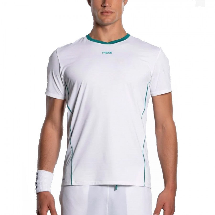 Nox Men's Pro T-Shirt - White/Ivy Green