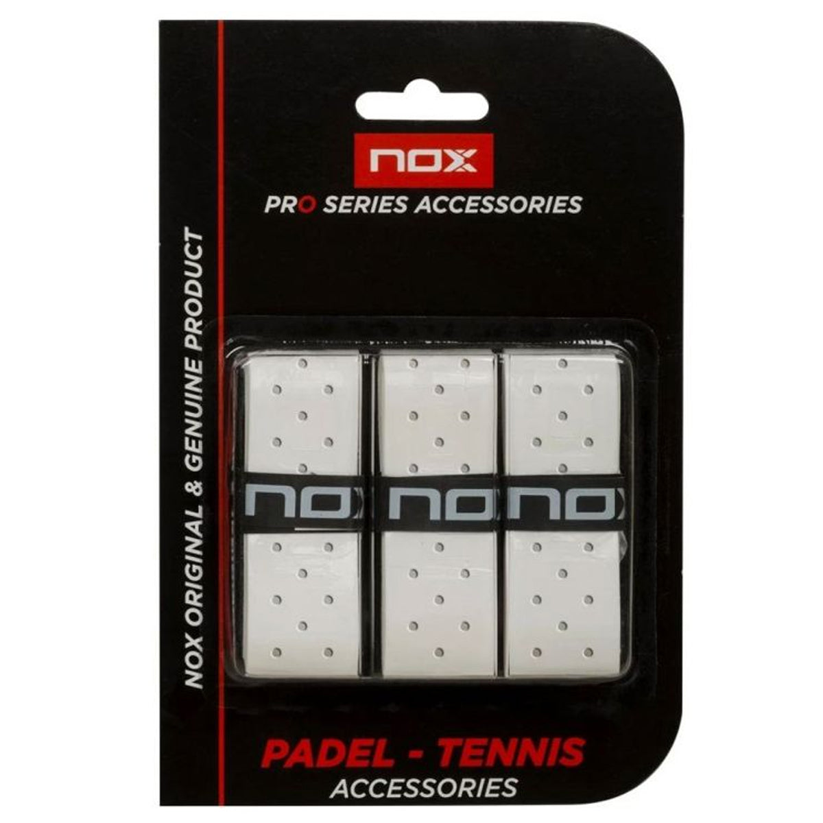 Nox Overgrips Pro x3 Perforated - White