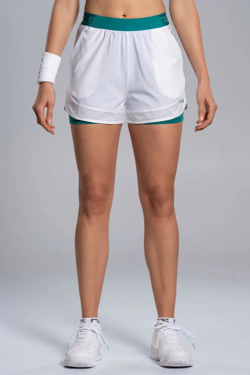 Nox Women's Pro Short - White/Ivy Green